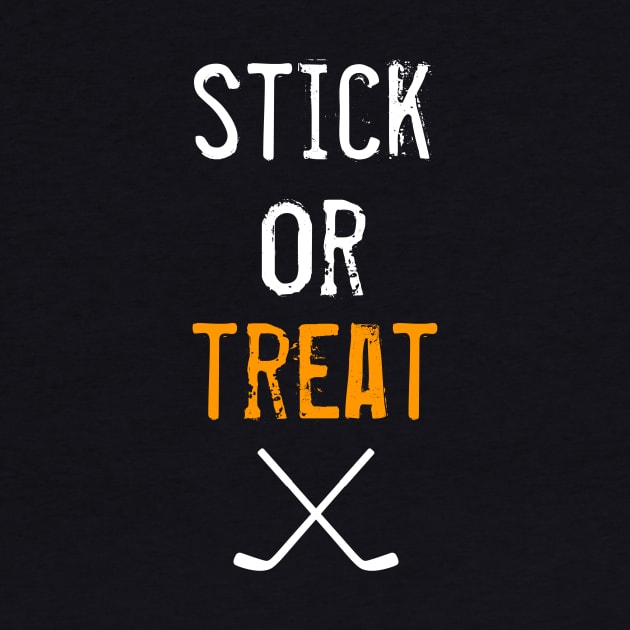 Stick Or Treat - Halloween Hockey by PodDesignShop